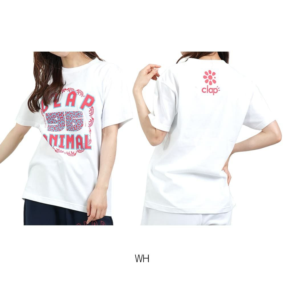 クラップCLAPクラップアニマルティーレディーススポーツアパレルトレーニングフィットネス女性CTS25053
