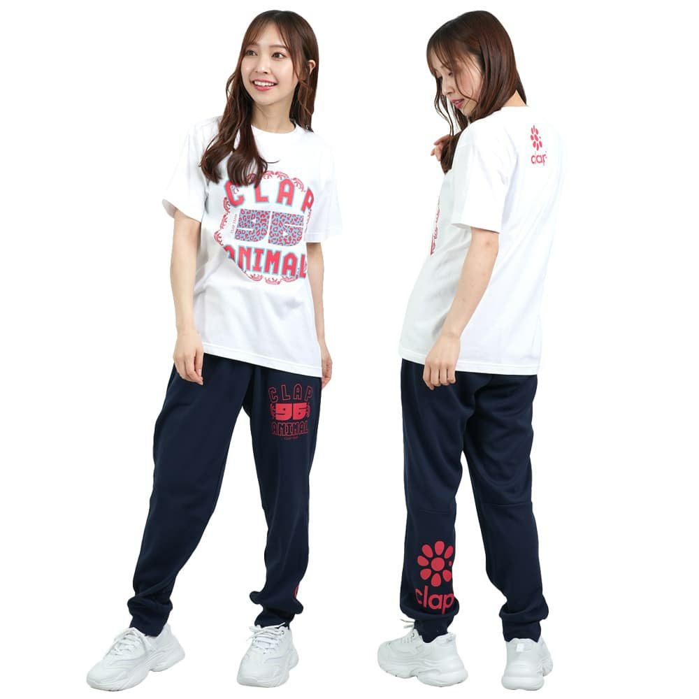 クラップCLAPクラップアニマルティーレディーススポーツアパレルトレーニングフィットネス女性CTS25053