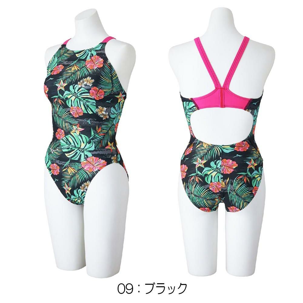 ミズノMIZUNO競泳水着練習用水着レディースエクサースーツミディアムカットEXERSUITSU-Fit競泳練習水着2025年春夏モデルN2MAC782