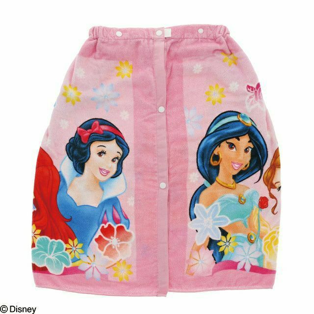 丸眞マルシンマキマキタオル巻きタオル60cm丈ディズニープリンセスフラワーズリボンラップタオル水泳小物スイミングプールタオル448023M