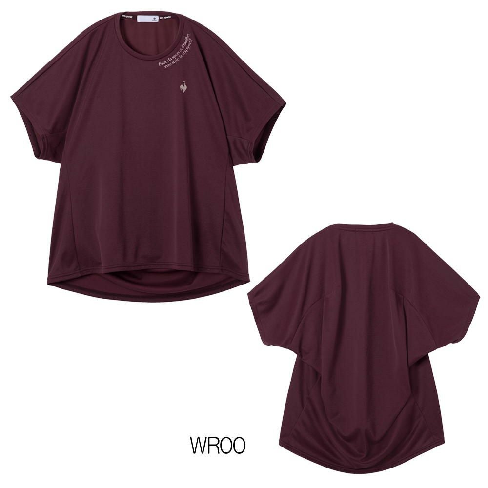ルコックスポルティフlecoqsportif汗染み軽減半袖Tシャツレディーススポーツウェア女性2025年秋冬モデルLZ5FHT02L