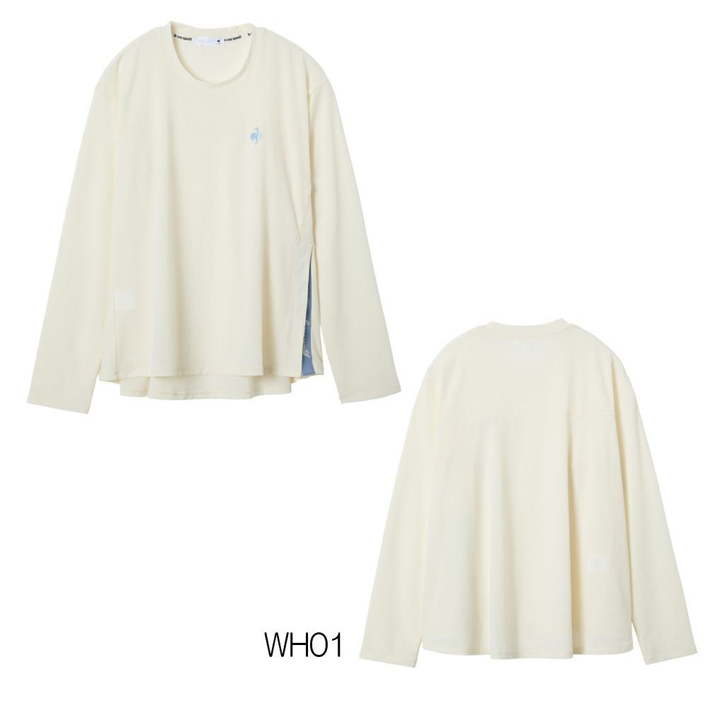 ルコックスポルティフlecoqsportifシアーライト長袖Tシャツレディーススポーツウェア女性2025年秋冬モデルLZ5FLT00L