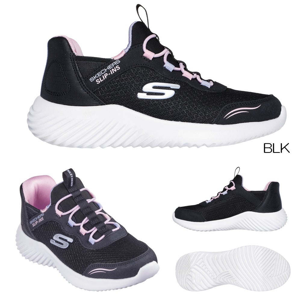 スケッチャーズ SKECHERS キッズシューズ スニーカー 靴 スリップインズ バウンダー シンプル キュート Slip-ins BOUNDER SIMPLE CUTE ジュニア女子 SKJ303585L
