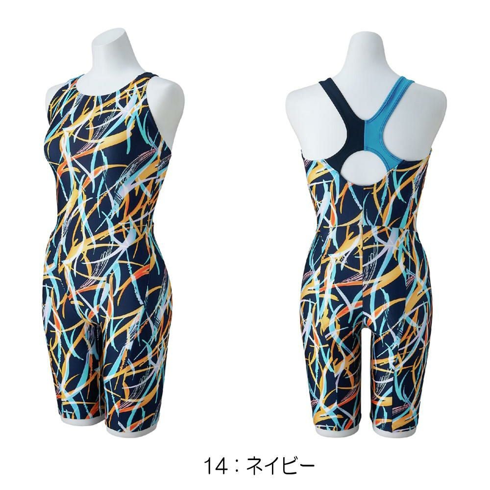 ミズノMIZUNOフィットネス水着レディースAYAcollectionStrokeONEオールインワンパッド付き2025年秋冬モデルN2JGC809