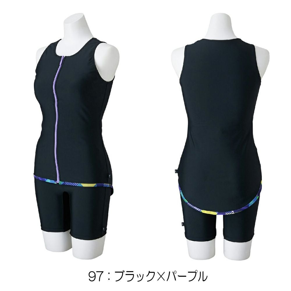 ミズノMIZUNOフィットネス水着レディースセパレーツパッド付き2025年秋冬モデルN2JGC841