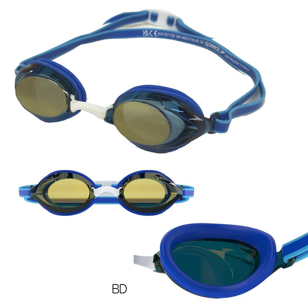 スピードSPEEDO水泳レーシングゴーグルジュニアヴァンクイッシャー3.0ミラーレンズノンクッションタイプANTI-FOGくもり止めWA承認モデル競泳2025年秋冬モデルSEB02551fina承認