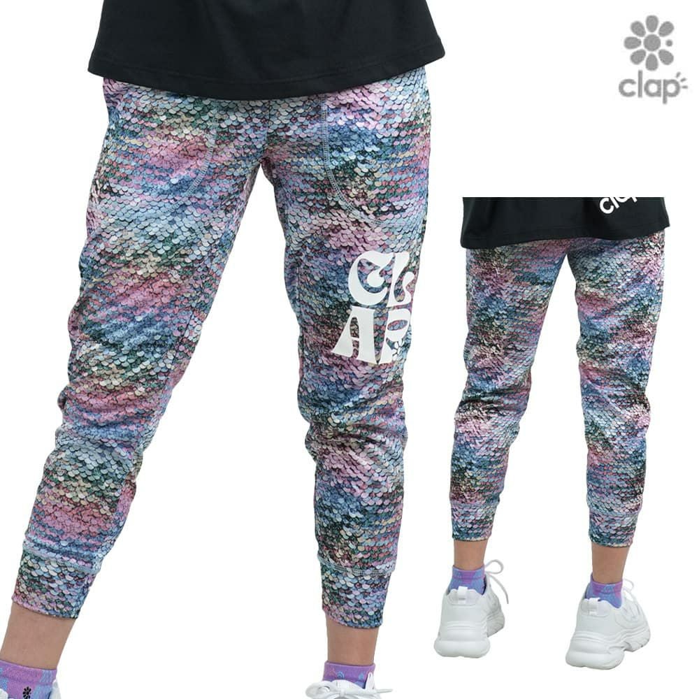 クラップCLAPマーメイドクロップドパンツレディーススポーツアパレルトレーニングフィットネス女性CE25020
