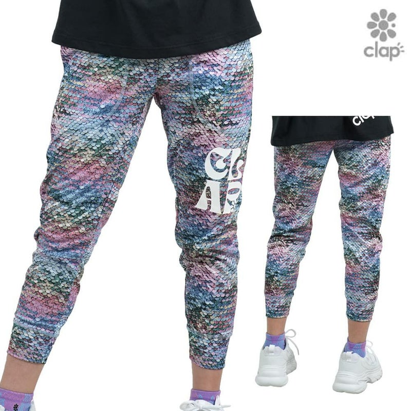 クラップCLAPマーメイドクロップドパンツレディーススポーツアパレルトレーニングフィットネス女性CE25020