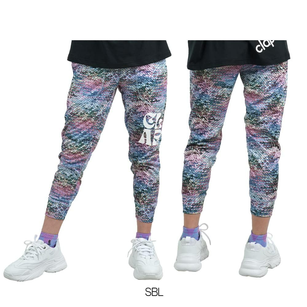 クラップCLAPマーメイドクロップドパンツレディーススポーツアパレルトレーニングフィットネス女性CE25020