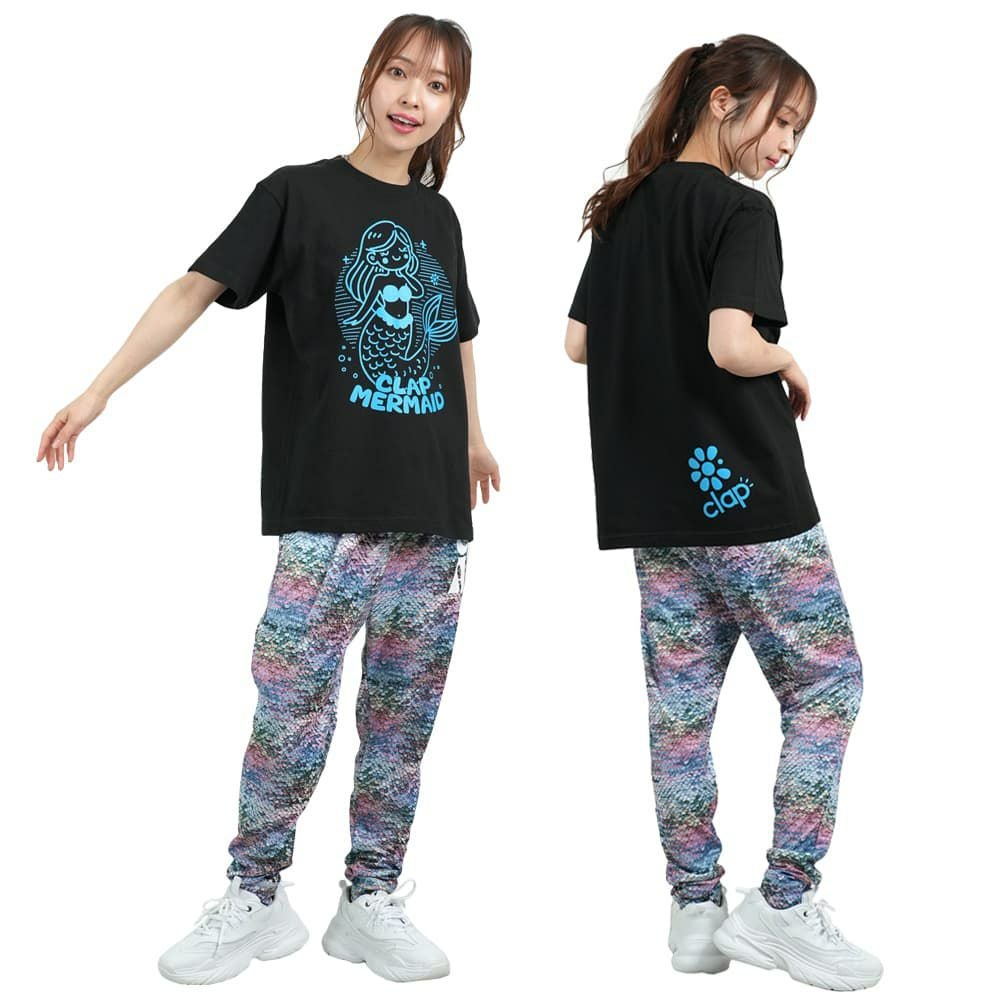 クラップCLAPクラップマーメイドティーレディーススポーツアパレルトレーニングフィットネス女性CTS25055