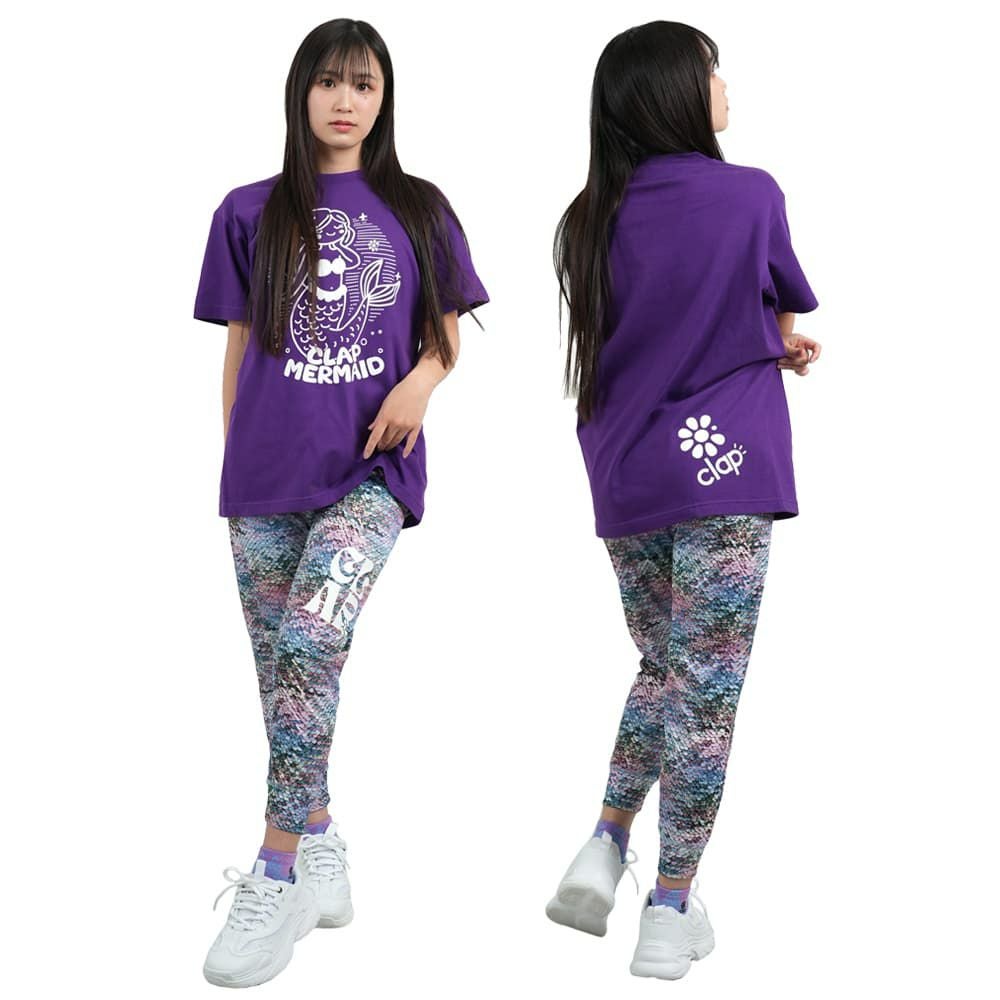 クラップCLAPクラップマーメイドティーレディーススポーツアパレルトレーニングフィットネス女性CTS25055