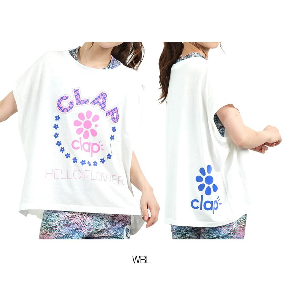 クラップCLAPクラップフラワードルマンレディーススポーツアパレルトレーニングフィットネス女性CTS25058