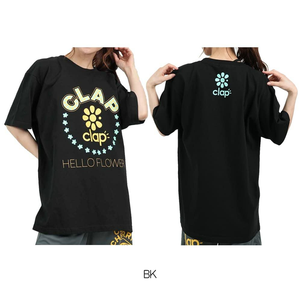 クラップCLAPクラップフラワーティーレディーススポーツアパレルトレーニングフィットネス女性CTS25059