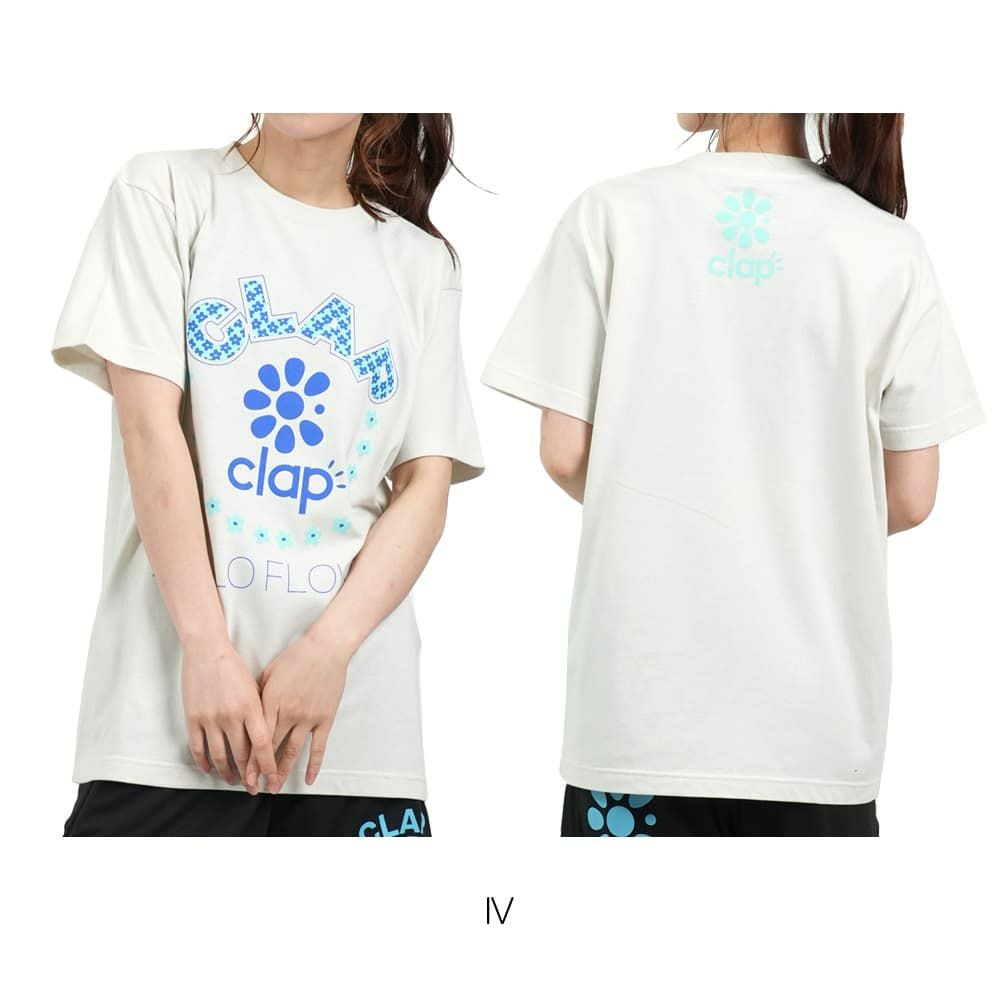 クラップCLAPクラップフラワーティーレディーススポーツアパレルトレーニングフィットネス女性CTS25059