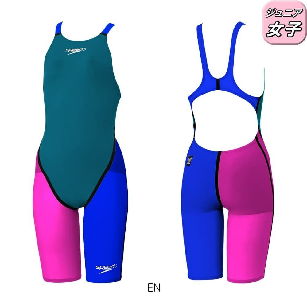 スピードSPEEDO競泳水着ジュニア女子WA承認モデルFastskinPro3ファストスキンプロ3オープンバックニースキンSCG12101Ffinaマークあり