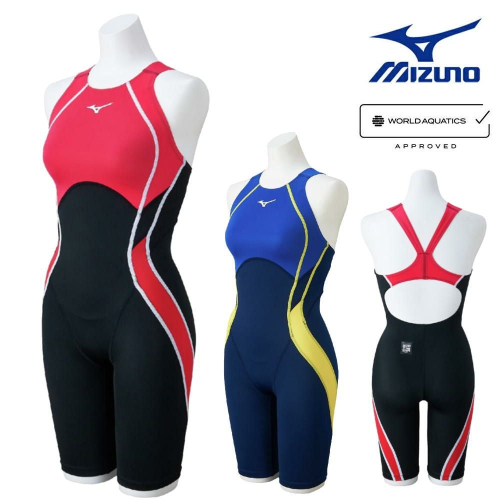 ミズノMIZUNO競泳水着レディースWA承認モデルGX・SONICSTREAMハーフスーツレースオープンバックここちUオールインワンN2MGC723finaマークあり