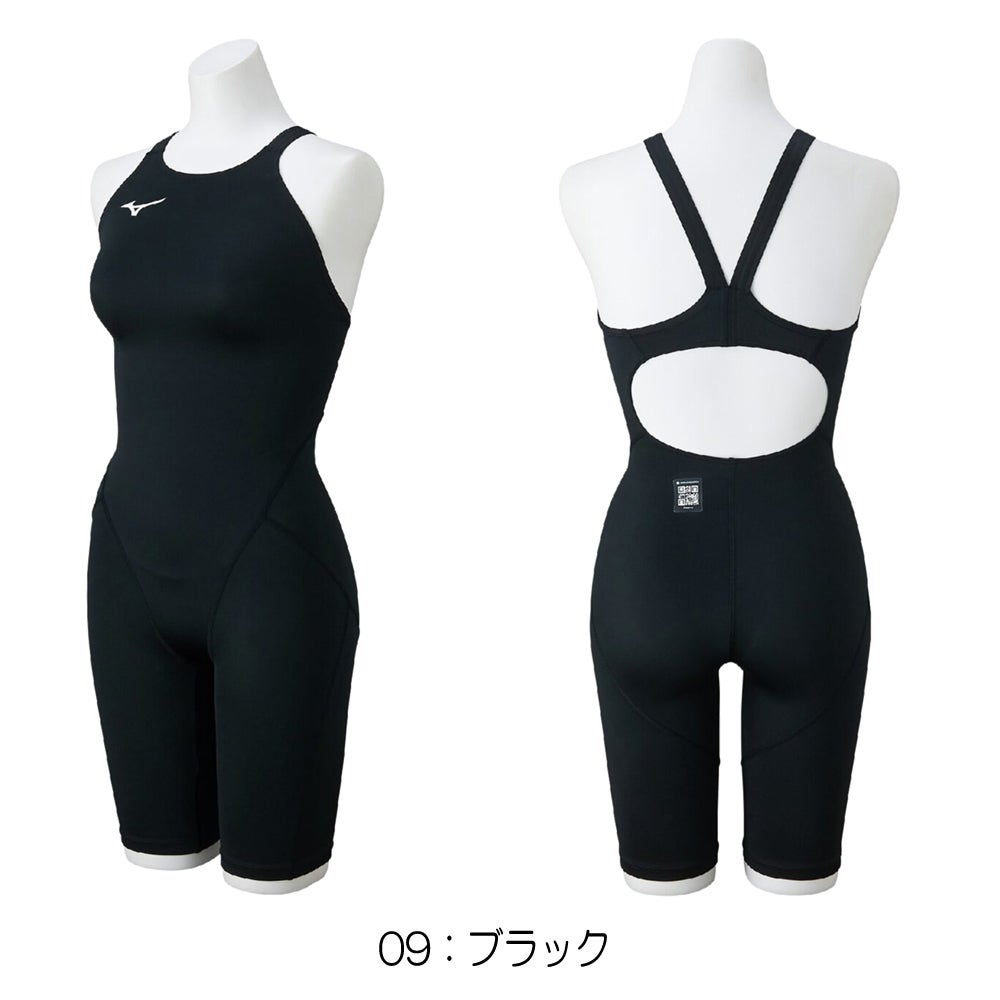 ミズノMIZUNO競泳水着レディースWA承認モデルGX・SONICSTREAMハーフスーツレースオープンバックオールインワンN2MGC720finaマークあり