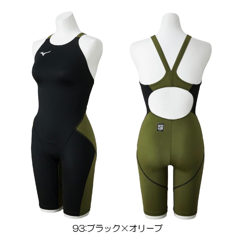 ミズノMIZUNO競泳水着レディースWA承認モデルGX・SONICSTREAMハーフスーツレースオープンバックオールインワンN2MGC720finaマークあり