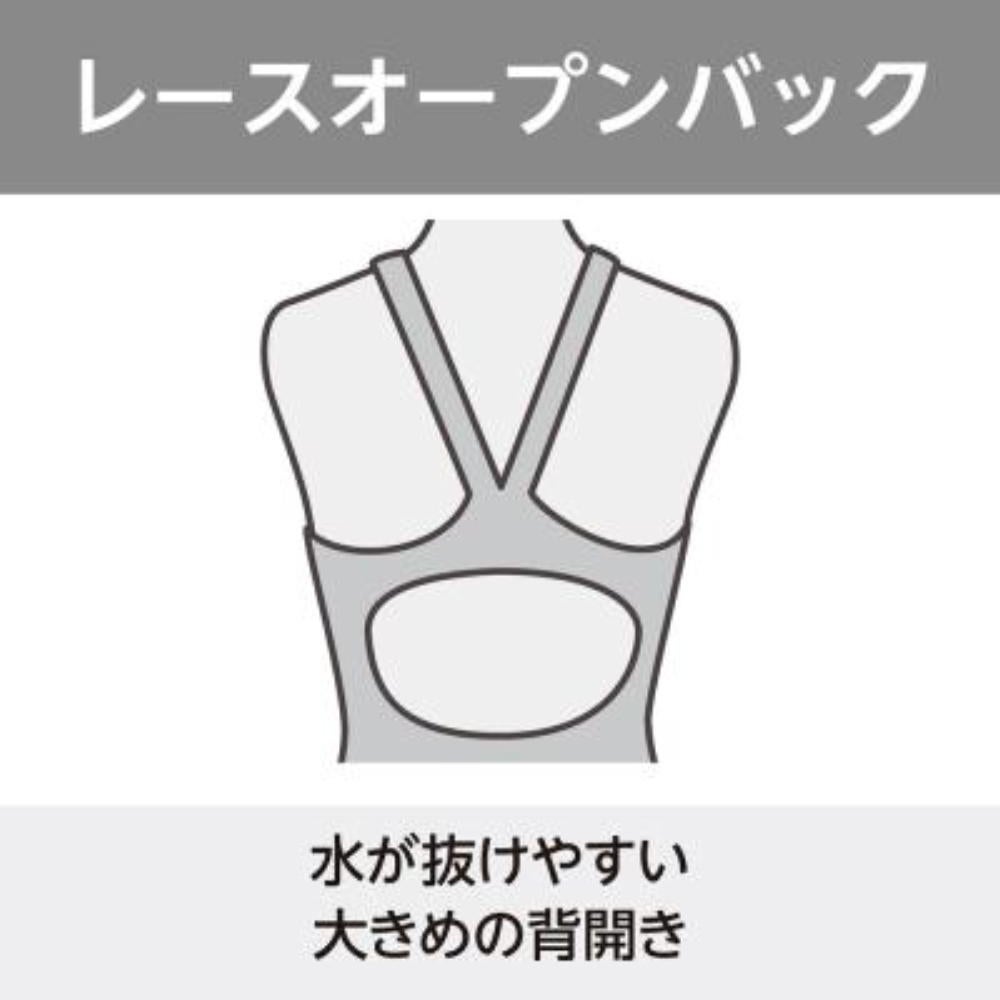 ミズノMIZUNO競泳水着ジュニア女子WA承認モデルGX・SONICSTREAMハーフスーツレースオープンバックオールインワンN2MGC920finaマークあり