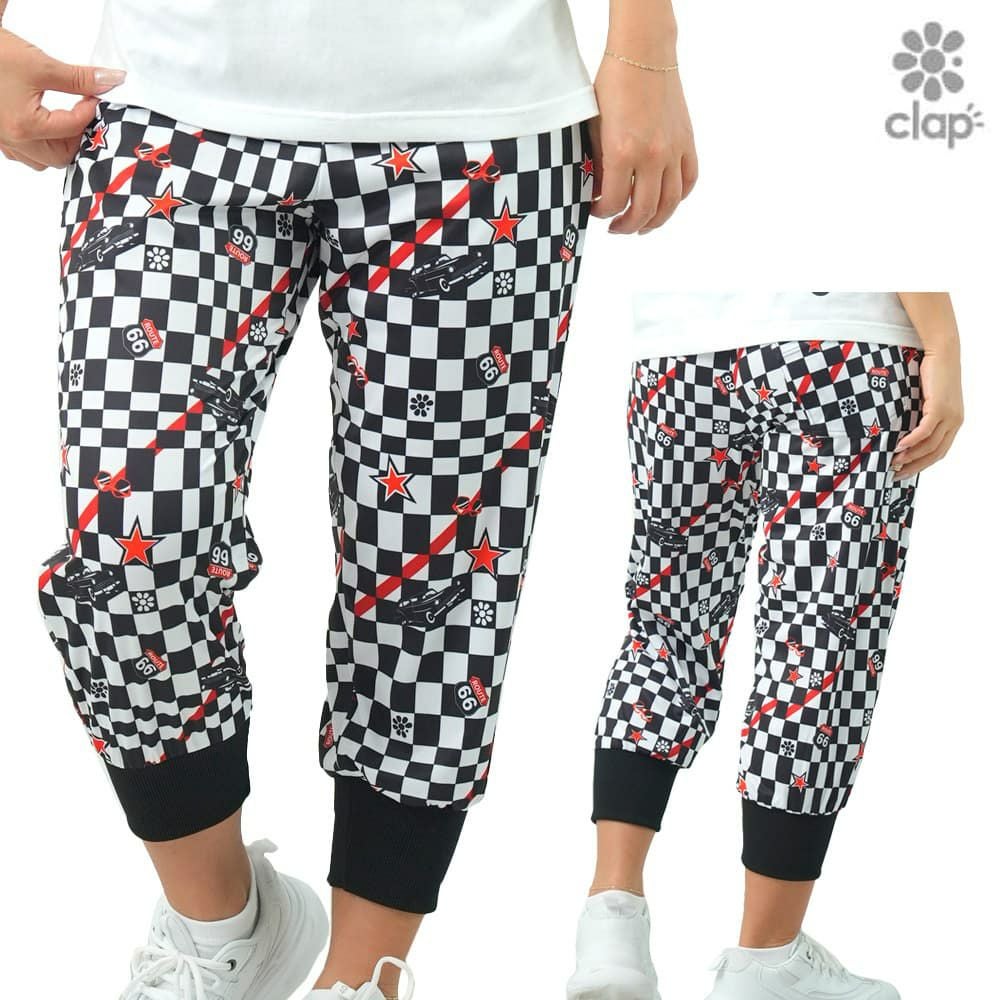 クラップCLAPチェッカークラップイージーレディーススポーツアパレルトレーニングフィットネス女性CE25022