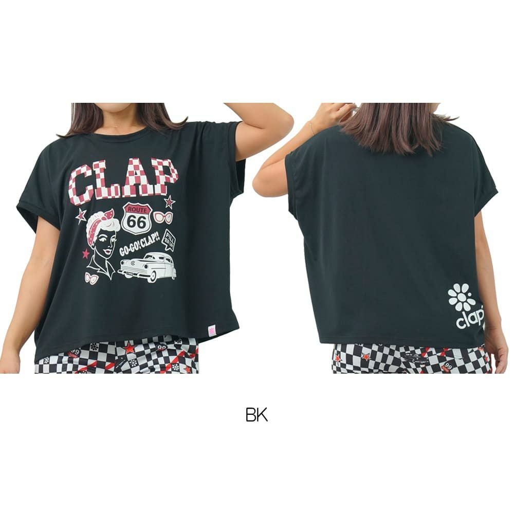 クラップCLAPヴィンテージクラップドルマンエルレディーススポーツアパレルトレーニングフィットネス女性CTS25065