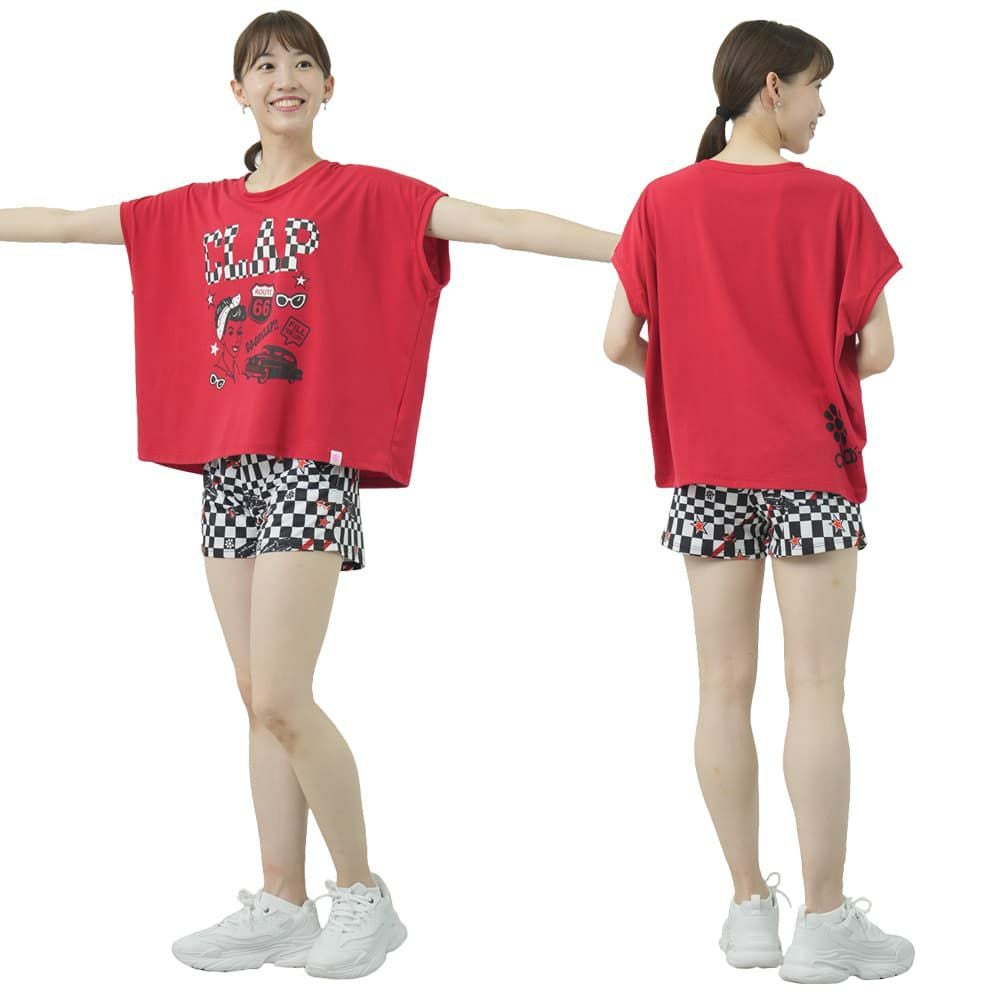 クラップCLAPヴィンテージクラップドルマンエルレディーススポーツアパレルトレーニングフィットネス女性CTS25065