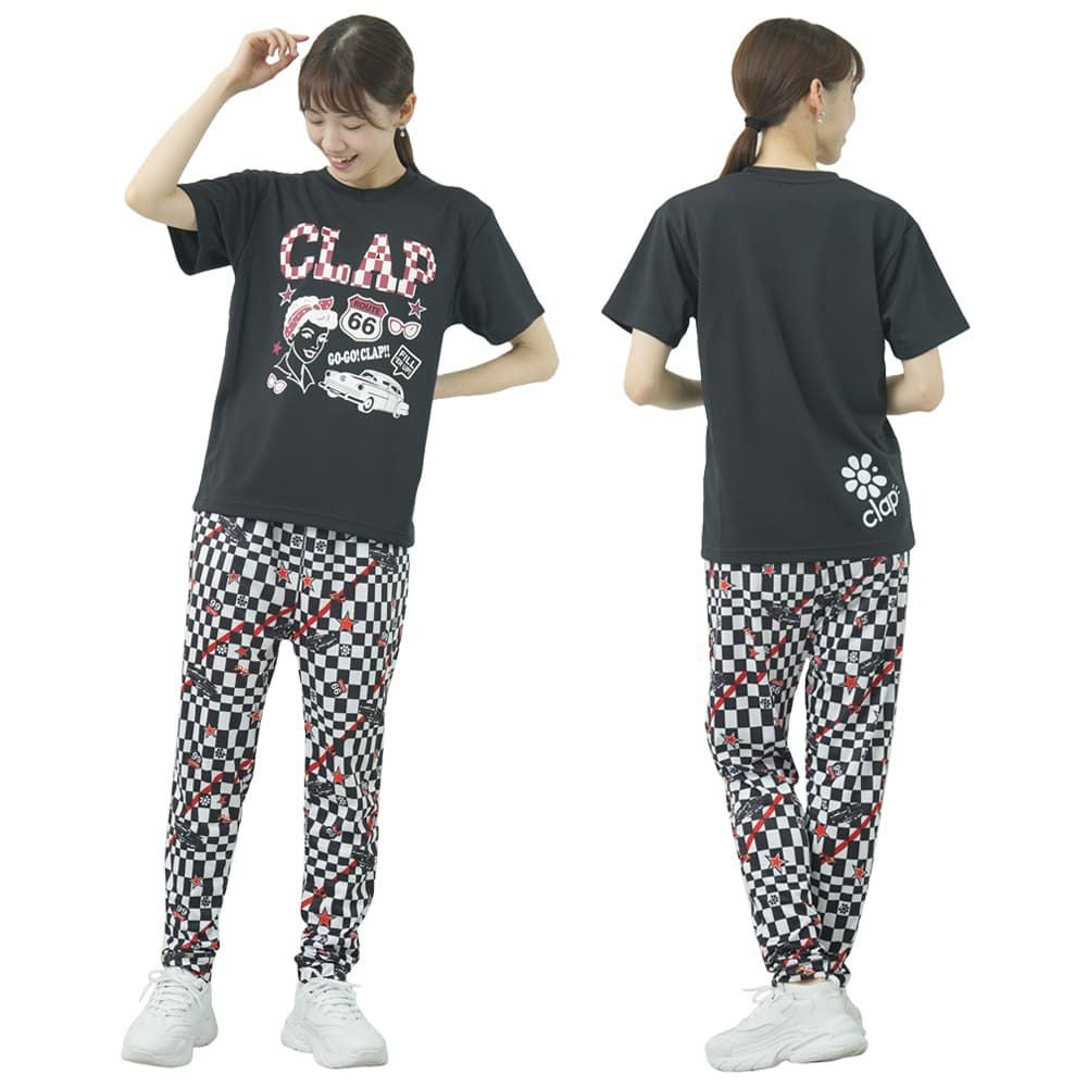 クラップCLAPヴィンテージクラップドライティーレディーススポーツアパレルトレーニングフィットネス女性CTS25066