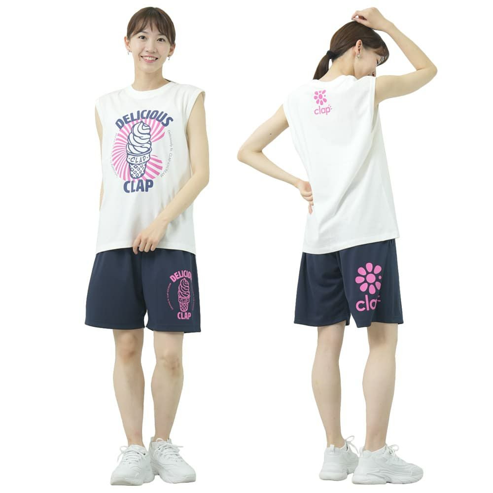 クラップCLAPクラップアイスクリームタンクレディーススポーツアパレルトレーニングフィットネス女性CTS25069