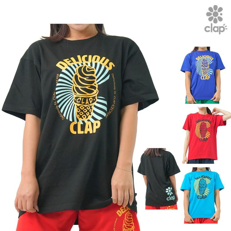 クラップCLAPクラップアイスクリームティーレディーススポーツアパレルトレーニングフィットネス女性CTS25070