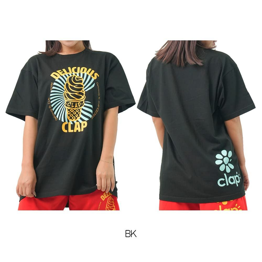 クラップCLAPクラップアイスクリームティーレディーススポーツアパレルトレーニングフィットネス女性CTS25070