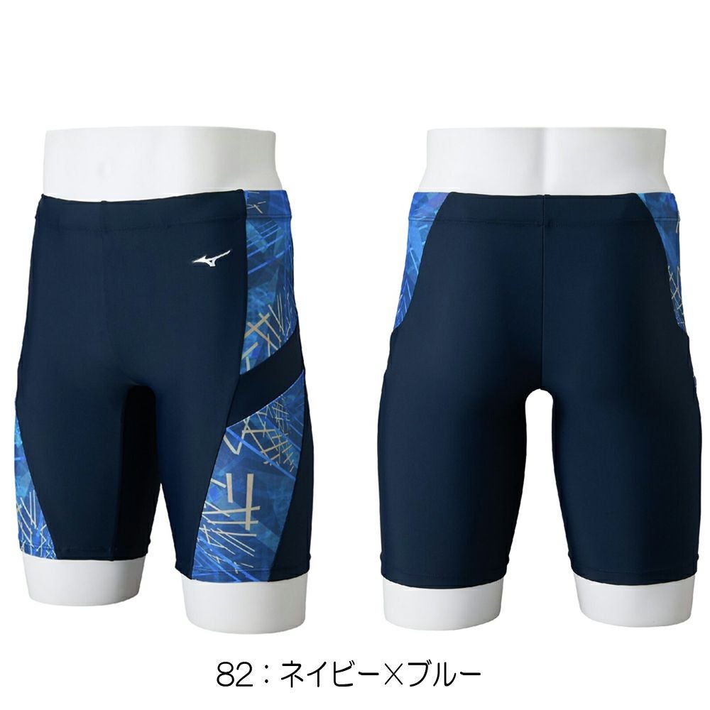 ミズノMIZUNOフィットネス水着メンズハーフスパッツ2025年秋冬モデルN2JBC613