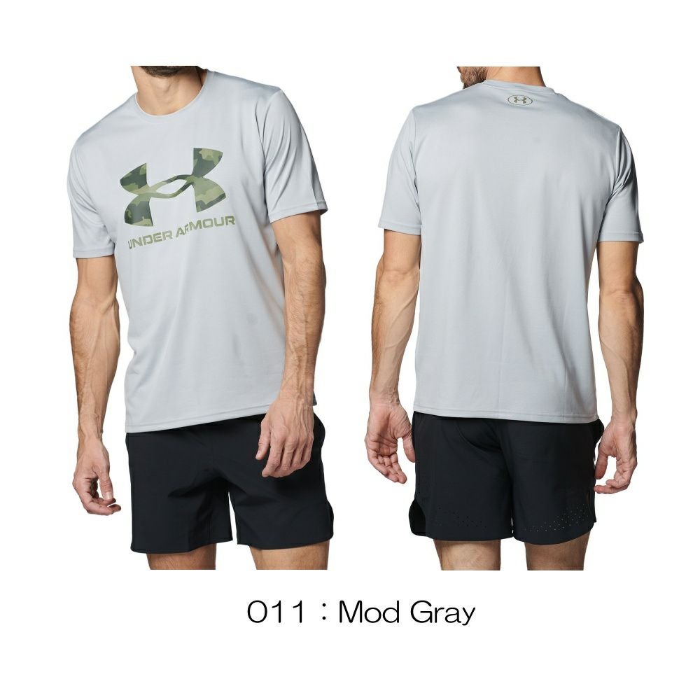 アンダーアーマーUNDERARMOURUAテックカモビッグロゴショートスリーブTシャツメンズスポーツアパレルトレーニングU1384797