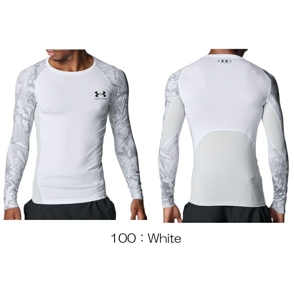 アンダーアーマーUNDERARMOURUAヒートギアコンプレッションカモロングスリーブシャツメンズスポーツアパレルトレーニングU6007728