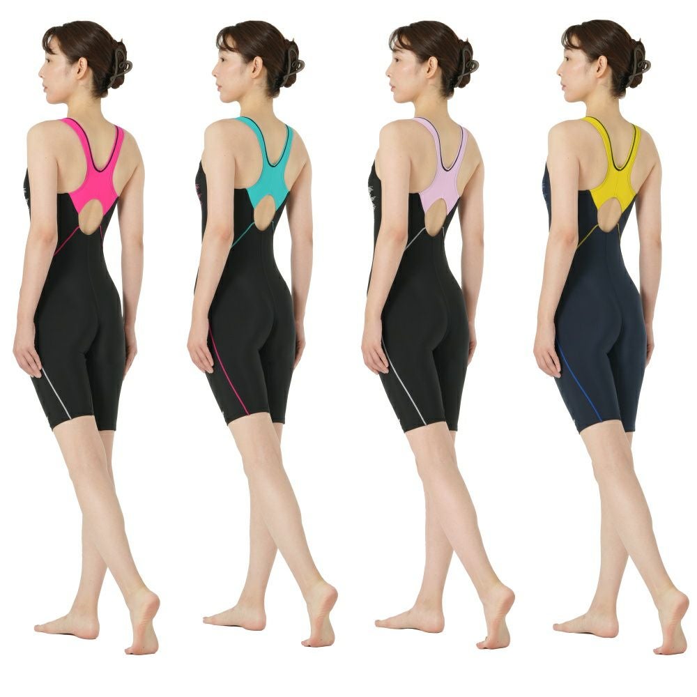 スピードSPEEDOフィットネス水着レディースウェーブブレイクルースンニースキンパッド付きUltraStretchECOSFW12595Z