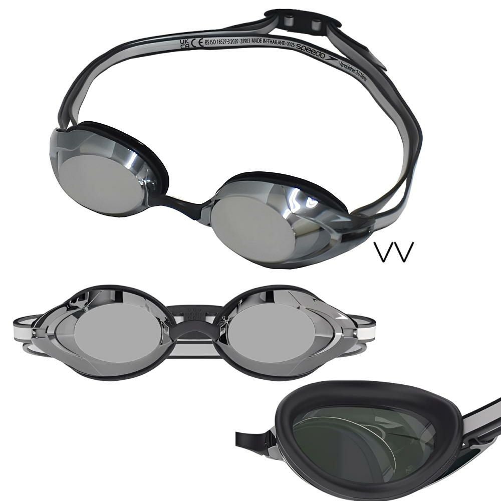 スピードSPEEDO水泳レーシングゴーグルヴァンクイッシャー3.0ミラーレンズノンクッションタイプANTI-FOGくもり止めWA承認モデル競泳2025年秋冬モデルSE02551fina承認