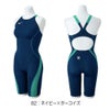 ミズノMIZUNO競泳水着レディースWA承認モデルGX・SONICSTREAMハーフスーツレースオープンバックここちUオールインワン2025年秋冬モデルN2MGC724finaマークあり