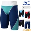 ミズノMIZUNO競泳水着ジュニア男子WA承認モデルGX・SONICSTREAMハーフスパッツ2025年秋冬モデルN2MBC925finaマークあり
