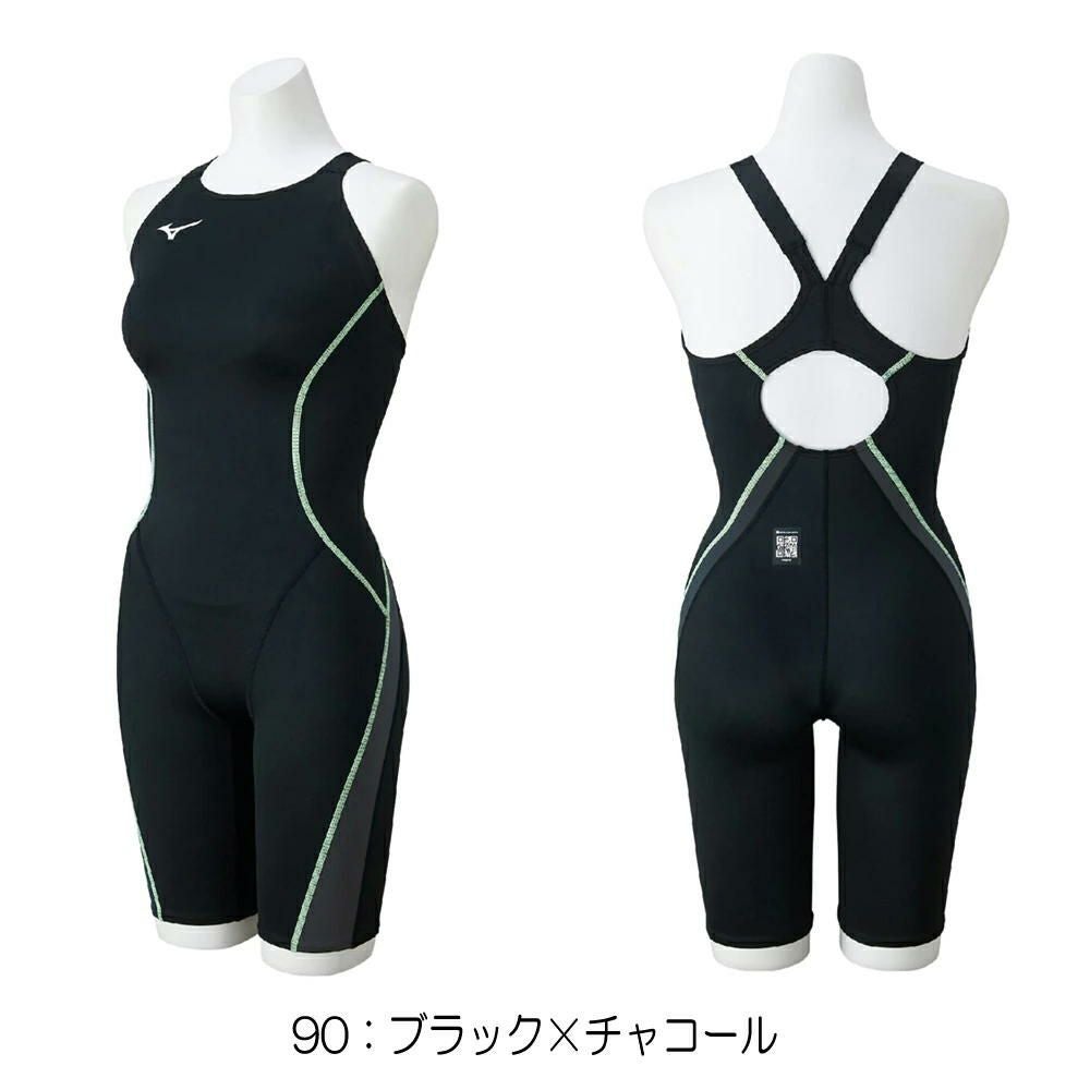 ミズノMIZUNO競泳水着レディースWA承認モデルGX・SONICSTREAMハーフスーツマスターズバックここちUオールインワン2025年秋冬モデルN2MGC734finaマークあり