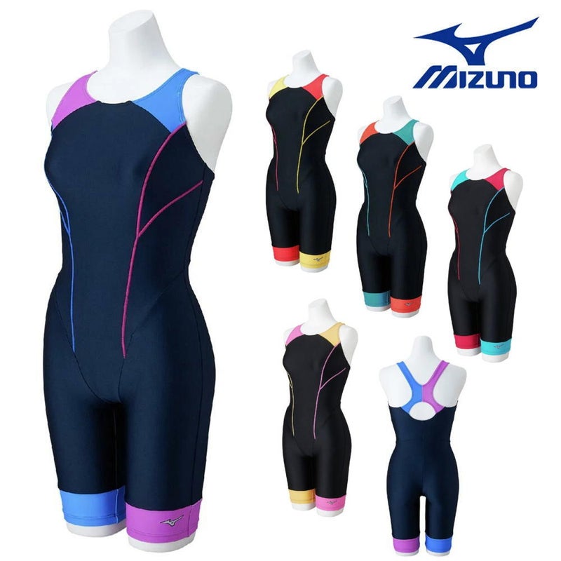 ミズノMIZUNOフィットネス水着レディースStrokeONEオールインワンパッド付き2025年秋冬モデルN2JGC363
