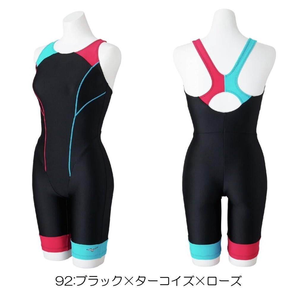 ミズノMIZUNOフィットネス水着レディースStrokeONEオールインワンパッド付き2025年秋冬モデルN2JGC363