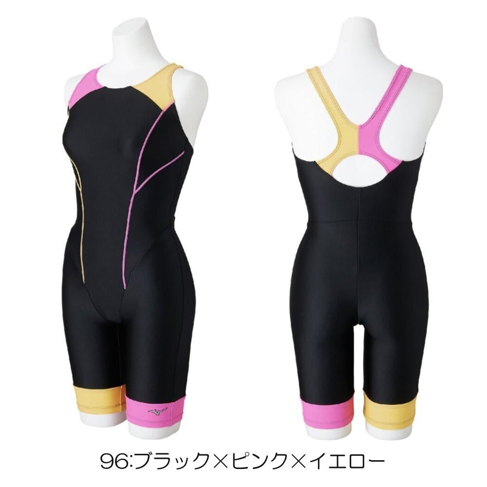 ミズノMIZUNOフィットネス水着レディースStrokeONEオールインワンパッド付き2025年秋冬モデルN2JGC363