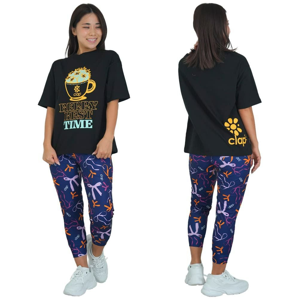 クラップCLAPクラップストロベリービッグティーレディーススポーツアパレルトレーニングフィットネス女性CTS25073