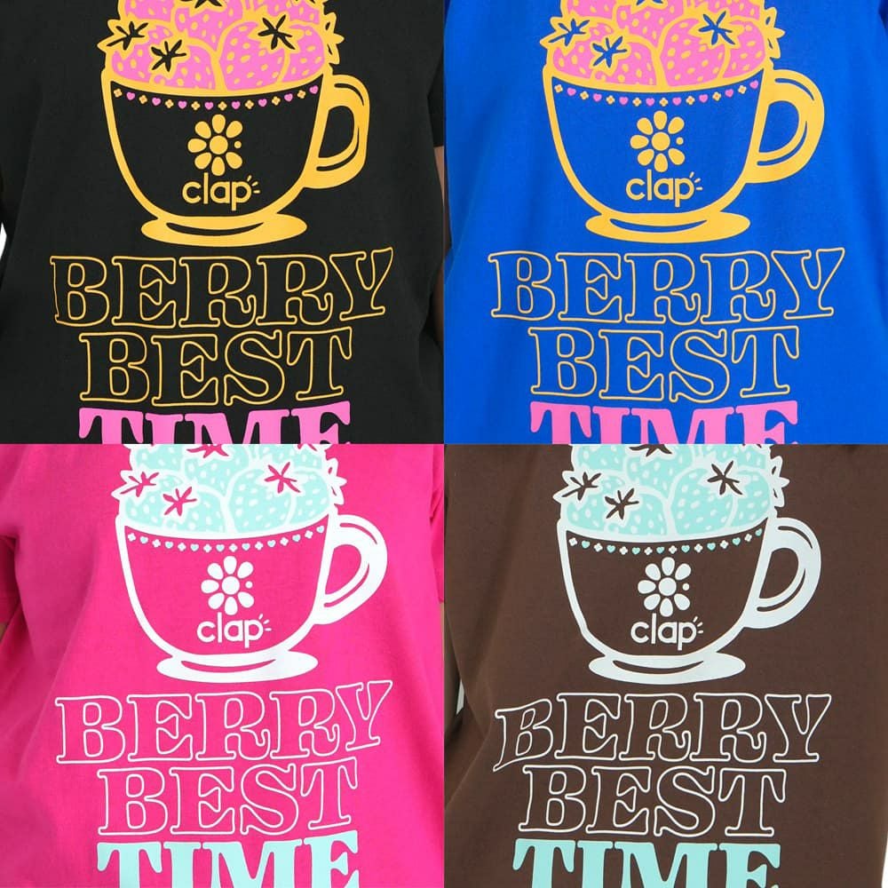 クラップCLAPクラップストロベリーティーレディーススポーツアパレルトレーニングフィットネス女性CTS25074