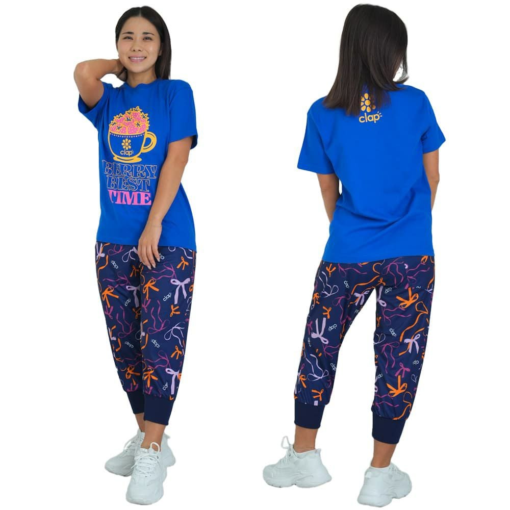 クラップCLAPクラップストロベリーティーレディーススポーツアパレルトレーニングフィットネス女性CTS25074