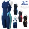 ミズノMIZUNO競泳水着レディースWA承認モデルGX・SONICSTREAMハーフスーツレースオープンバックオールインワン2025年秋冬モデルN2MGC725finaマークあり