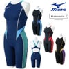 ミズノMIZUNO競泳水着レディースWA承認モデルGX・SONICSTREAMハーフスーツレースオープンバックオールインワン2025年秋冬モデルN2MGC725finaマークあり