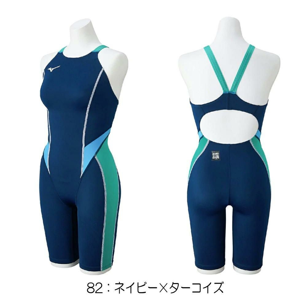 ミズノMIZUNO競泳水着レディースWA承認モデルGX・SONICSTREAMハーフスーツレースオープンバックオールインワン2025年秋冬モデルN2MGC725finaマークあり