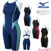 ミズノMIZUNO競泳水着ジュニア女子WA承認モデルGX・SONICSTREAMハーフスーツレースオープンバックオールインワン2025年秋冬モデルN2MGC925finaマークあり