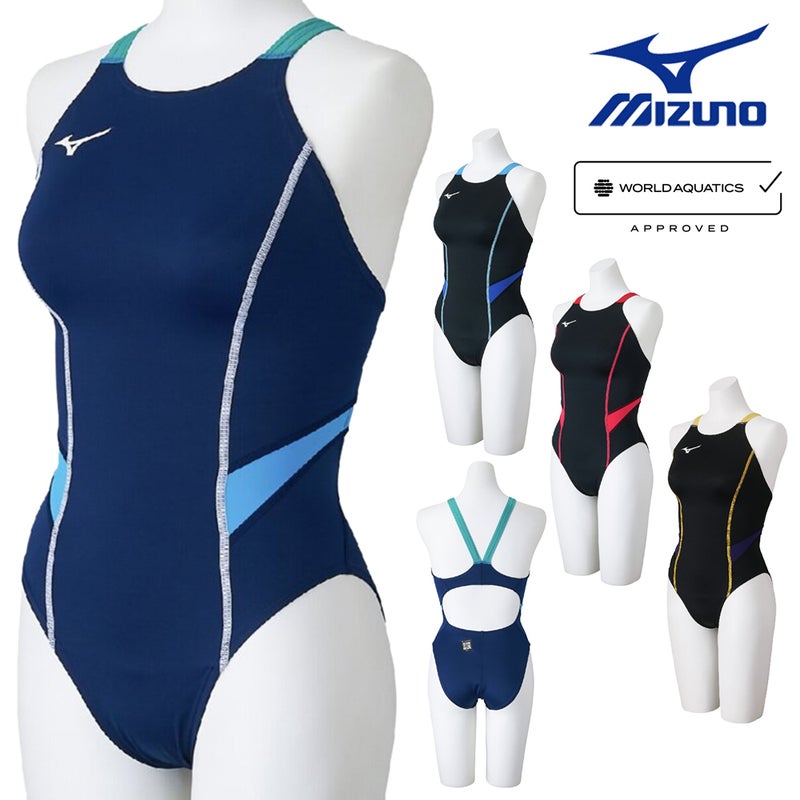 ミズノMIZUNO競泳水着レディースWA承認モデルGX・SONICSTREAMミディアムカット2025年秋冬モデルN2MAC725finaマークあり