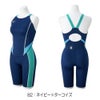 ミズノMIZUNO競泳水着レディースWA承認モデルGX・SONICSTREAMハーフスーツマスターズバックオールインワンN2MGC735finaマークあり